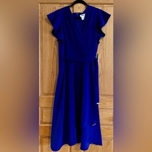 DKNY Royal Blue Midi Dress